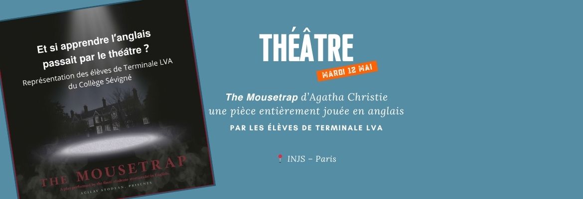Les élèves de Terminale montent sur scène avec The Mousetrap