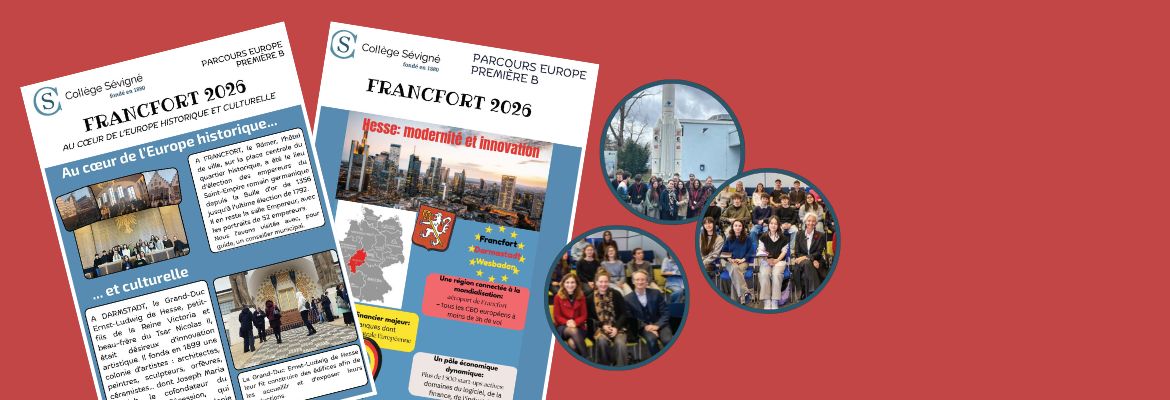 Revivez le voyage à Francfort et Darmstadt à travers les travaux des élèves