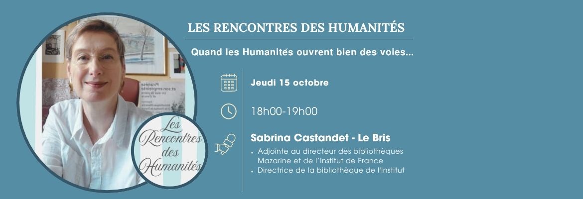 Les Rencontres des Humanités : 1er rendez-vous jeudi 15 octobre pour explorer les métiers et les parcours possibles !